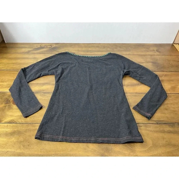 Double D Ranch Size XS Embroidered Thunderbird Long Sleeve 100% Cotton Top - Picture 9 of 9